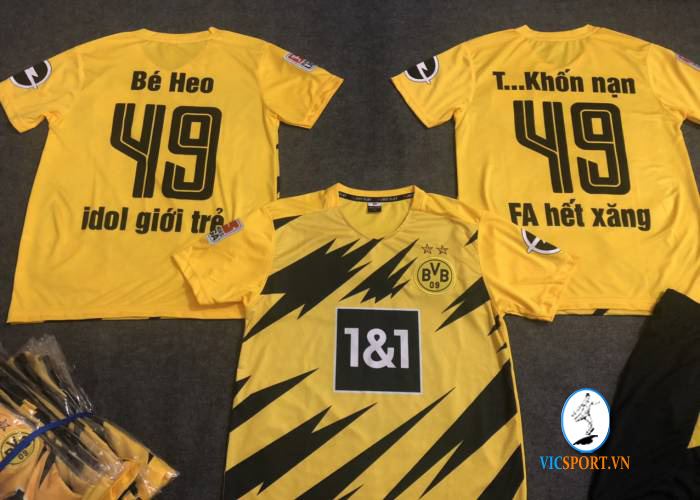 ÁO DORTMUND VÀNG TRẺ EM IN CHO KHÁCH - Hình ảnh 2