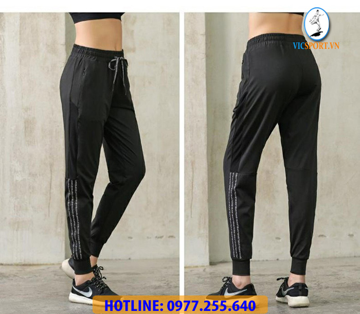 QUẦN JOGGER NỮ PHỐI HÔNG 2 MÀU
