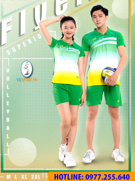 ÁO BÓNG CHUYỀN FLYER XANH KÉT - Hình ảnh 2
