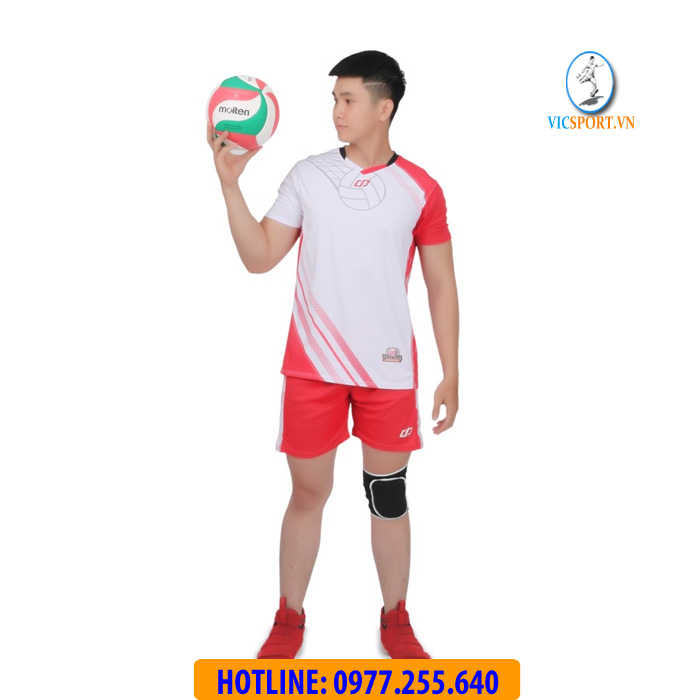 ÁO BÓNG CHUYỀN NAM GALVIN MÀU TRẮNG - Hình ảnh 4