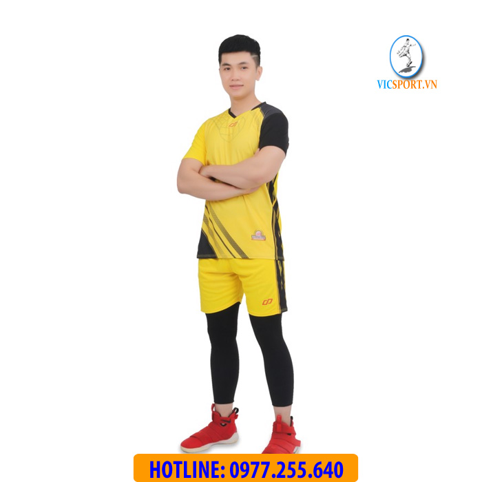 ÁO BÓNG CHUYỀN NAM GALVIN MÀU VÀNG - Hình ảnh 2