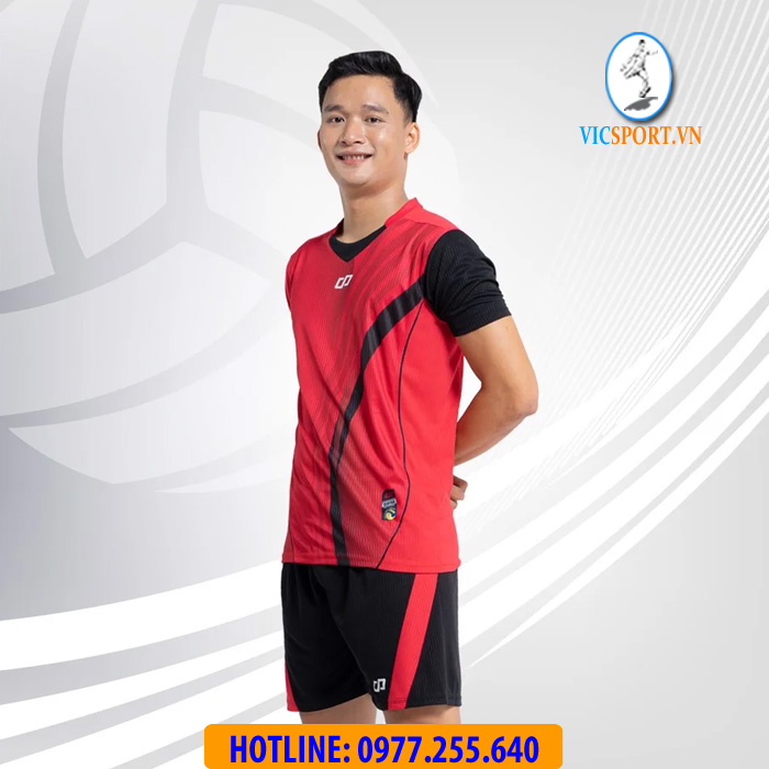ÁO BÓNG CHUYỀN NAM ZENTIGA MÀU ĐỎ - Hình ảnh 4