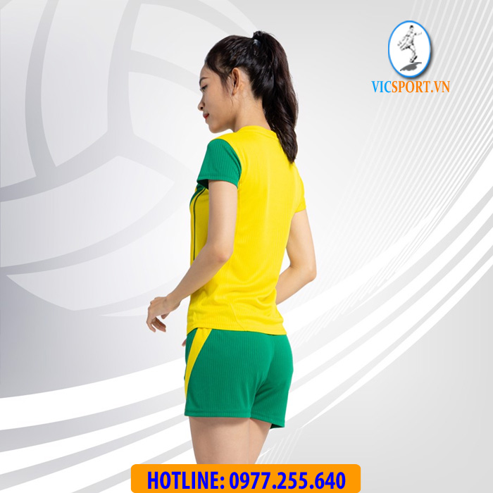 ÁO BÓNG CHUYỀN NỮ ZENTIGA MÀU VÀNG - Hình ảnh 5