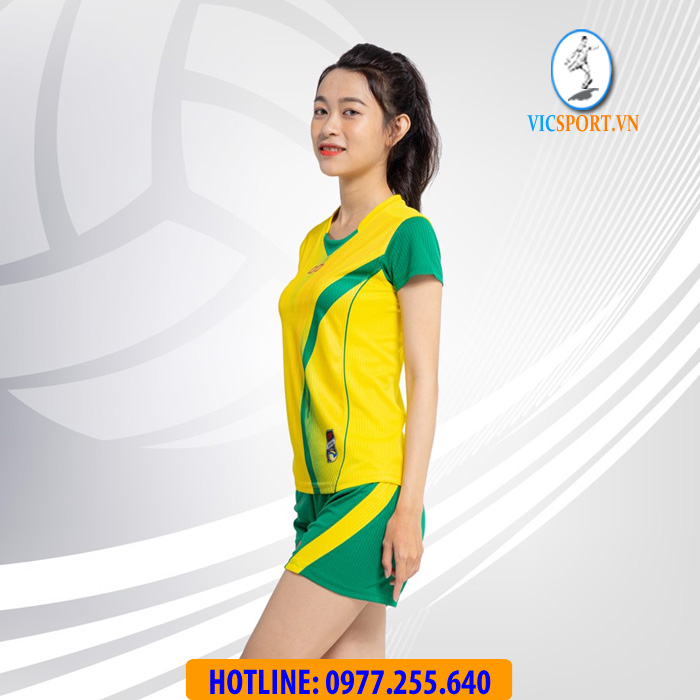 ÁO BÓNG CHUYỀN NỮ ZENTIGA MÀU VÀNG - Hình ảnh 4
