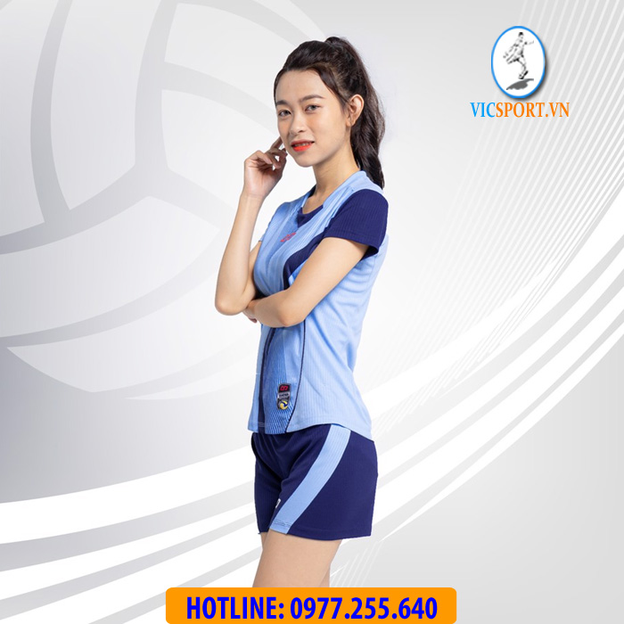 ÁO BÓNG CHUYỀN NỮ ZENTIGA MÀU XANH BIỂN - Hình ảnh 4