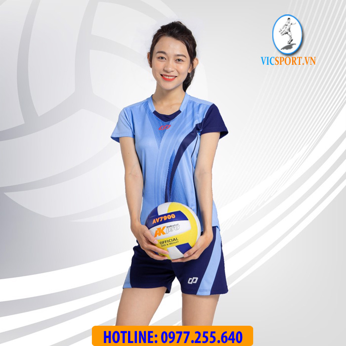 ÁO BÓNG CHUYỀN NỮ ZENTIGA MÀU XANH BIỂN - Hình ảnh 5