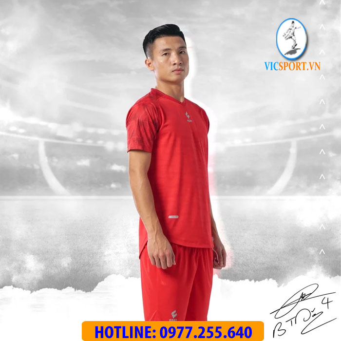 ÁO ĐÁ BANH ALPHA-TD04 MÀU ĐỎ - Hình ảnh 11