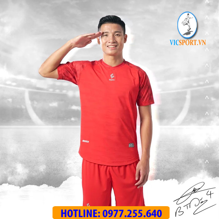 ÁO ĐÁ BANH ALPHA-TD04 MÀU ĐỎ - Hình ảnh 10