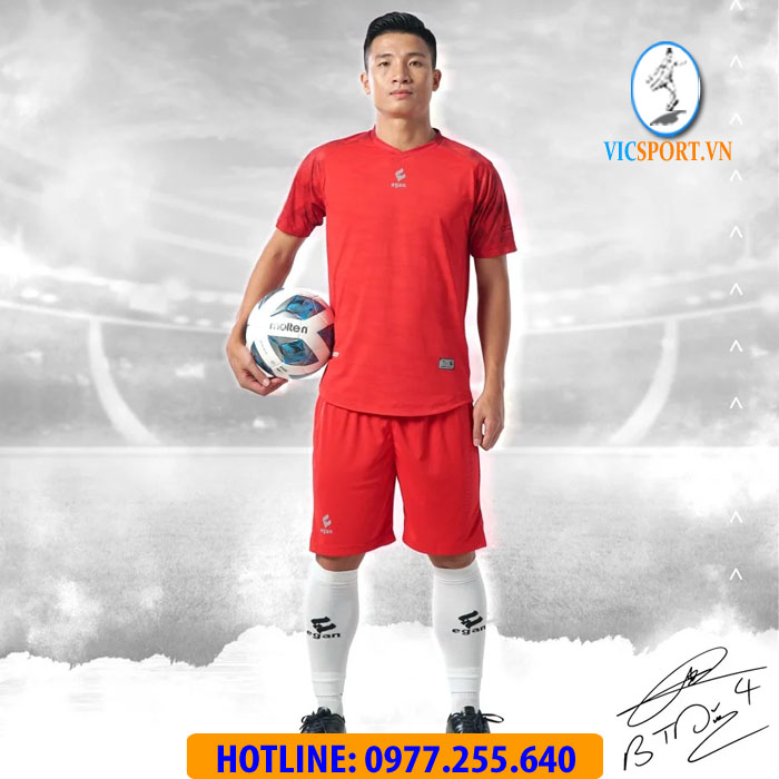 ÁO ĐÁ BANH ALPHA-TD04 MÀU ĐỎ - Hình ảnh 5