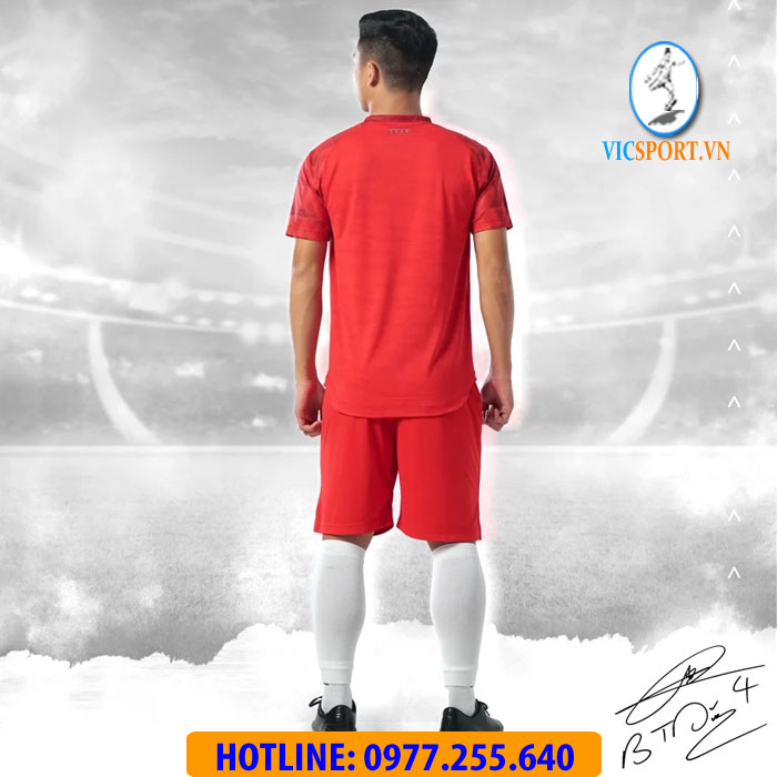 ÁO ĐÁ BANH ALPHA-TD04 MÀU ĐỎ - Hình ảnh 7