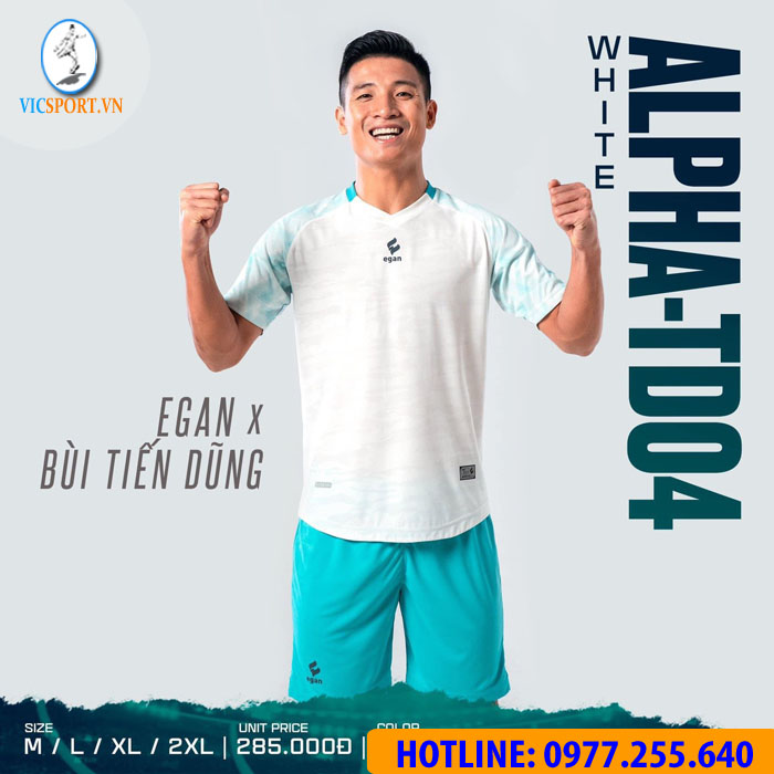 ÁO ĐÁ BANH ALPHA-TD04 MÀU TRẮNG - Hình ảnh 9