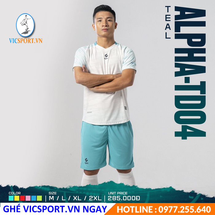 ÁO ĐÁ BANH ALPHA-TD04 MÀU TRẮNG
