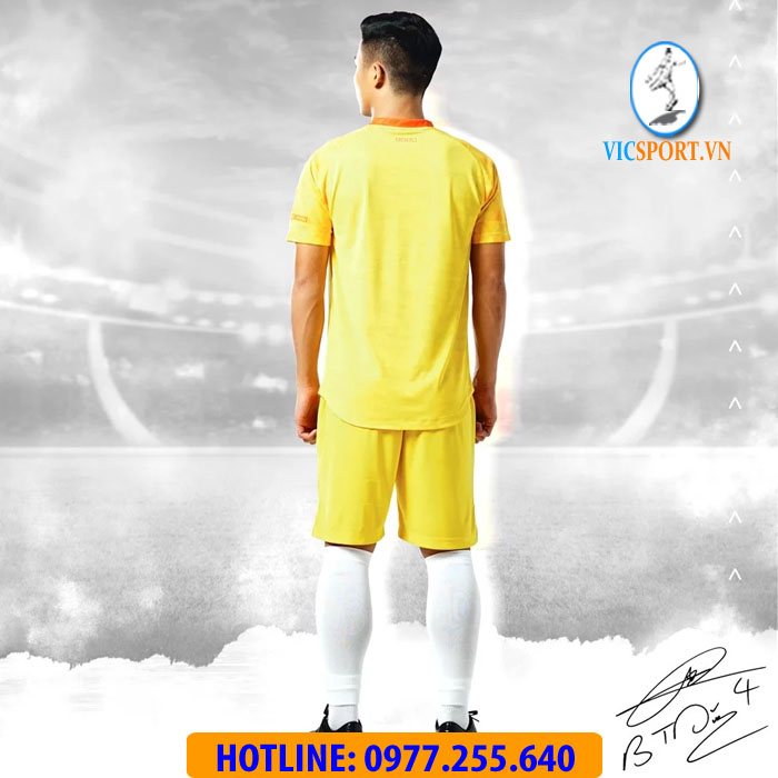 ÁO ĐÁ BANH ALPHA-TD04 MÀU VÀNG - Hình ảnh 10