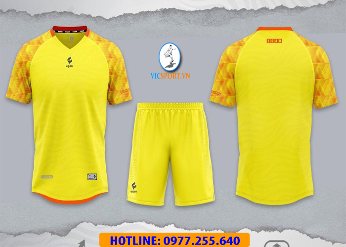 ÁO ĐÁ BANH ALPHA-TD04 MÀU VÀNG - Hình ảnh 2