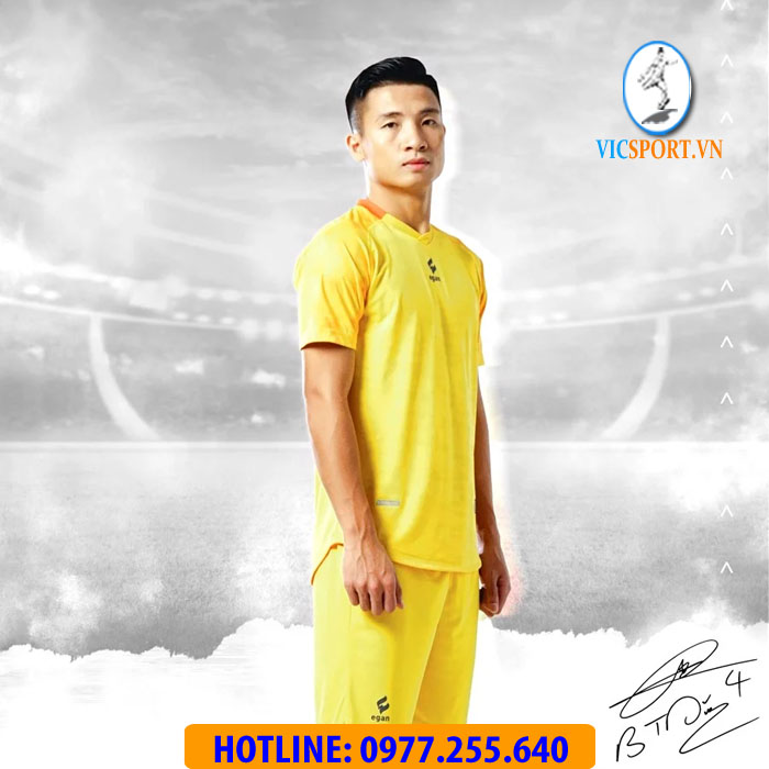 ÁO ĐÁ BANH ALPHA-TD04 MÀU VÀNG - Hình ảnh 8