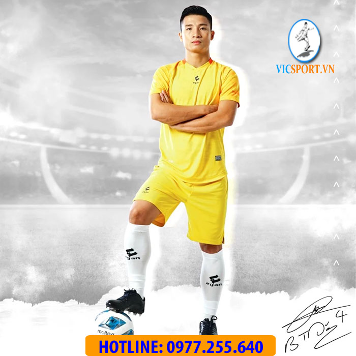ÁO ĐÁ BANH ALPHA-TD04 MÀU VÀNG - Hình ảnh 6