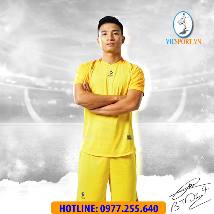 ÁO ĐÁ BANH ALPHA-TD04 MÀU VÀNG - Hình ảnh 7