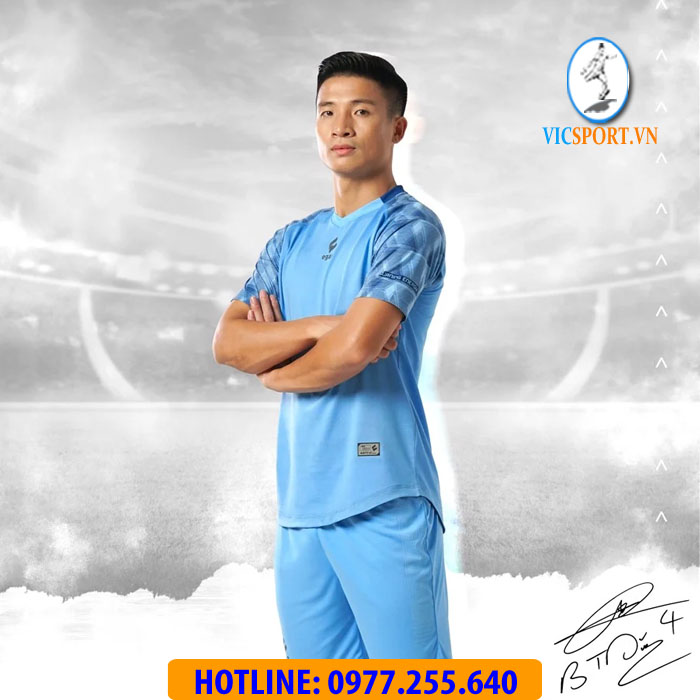 ÁO ĐÁ BANH ALPHA-TD04 MÀU XANH BIỂN - Hình ảnh 10