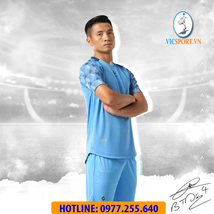 ÁO ĐÁ BANH ALPHA-TD04 MÀU XANH BIỂN - Hình ảnh 7