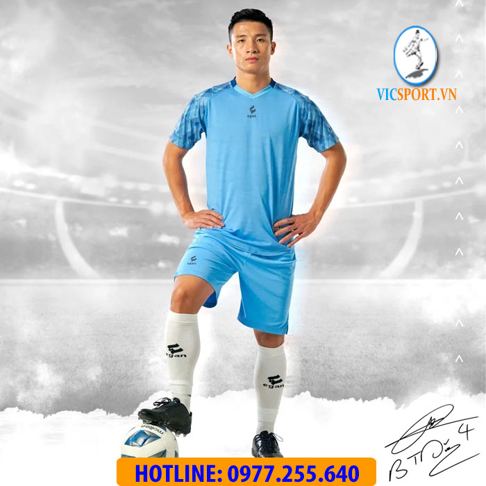 ÁO ĐÁ BANH ALPHA-TD04 MÀU XANH BIỂN - Hình ảnh 5