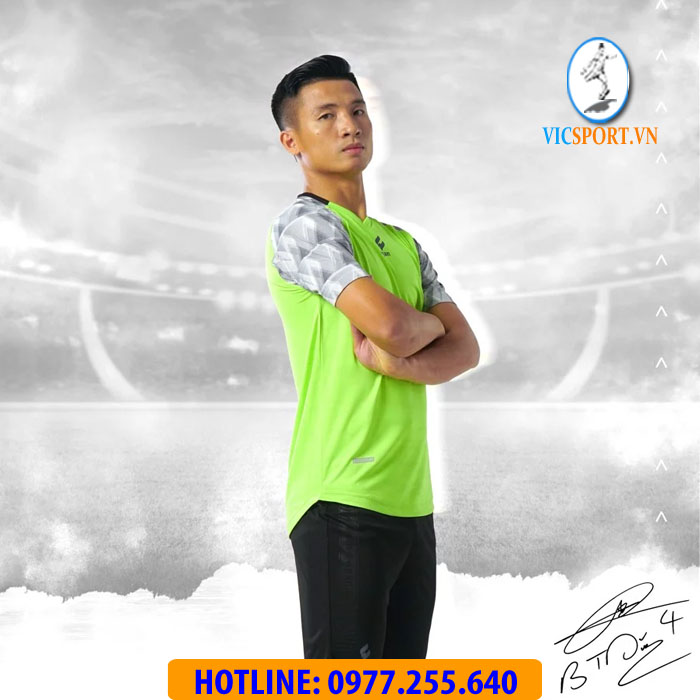 ÁO ĐÁ BANH ALPHA-TD04 MÀU XANH CHUỐI - Hình ảnh 10