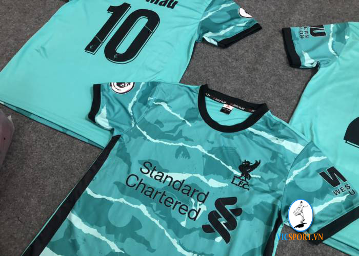 ÁO LIVERPOOL XANH NGỌC IN CHO KHÁCH - Hình ảnh 4