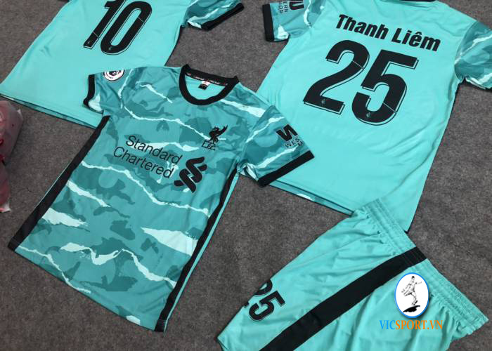 ÁO LIVERPOOL XANH NGỌC IN CHO KHÁCH - Hình ảnh 3