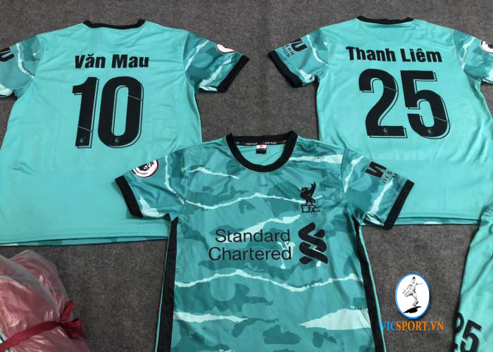 ÁO LIVERPOOL XANH NGỌC IN CHO KHÁCH - Hình ảnh 5