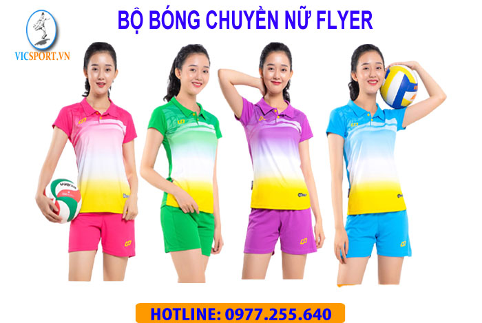 ÁO BÓNG CHUYỀN NỮ FLYER MÀU HỒNG - Hình ảnh 5