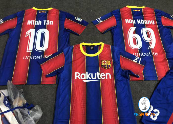 ÁO BARCELONE SÂN NHÀ IN CHO KHÁCH - Hình ảnh 3
