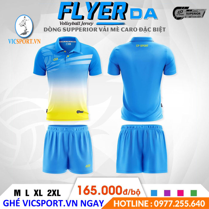 ÁO BÓNG CHUYỀN FLYER XANH DA