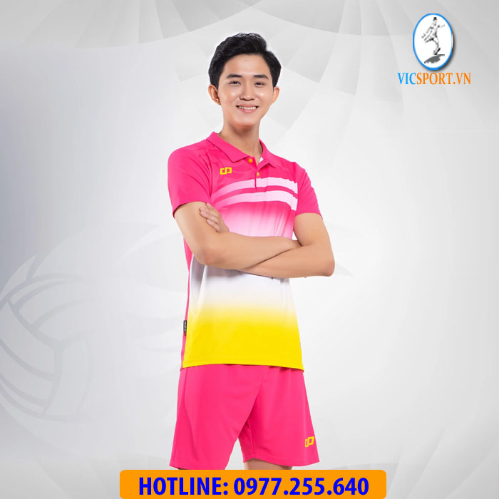 ÁO BÓNG CHUYỀN NAM FLYER MÀU HỒNG - Hình ảnh 2