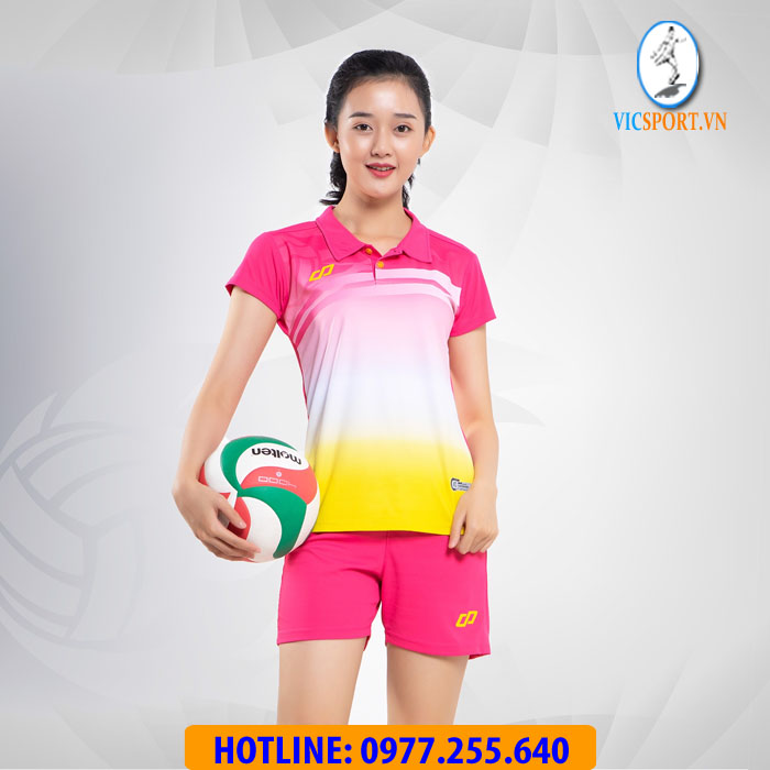 ÁO BÓNG CHUYỀN NỮ FLYER MÀU HỒNG