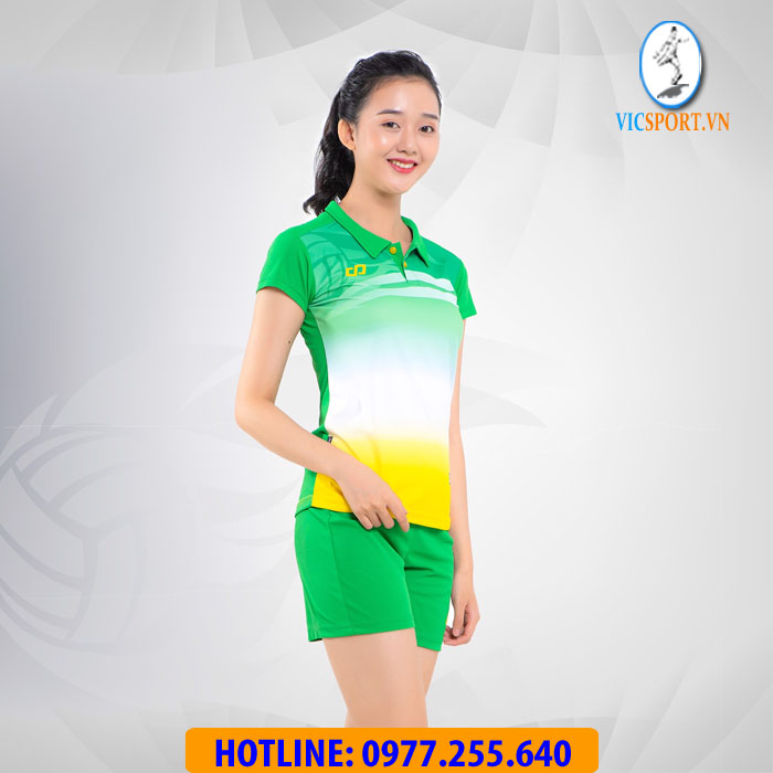 ÁO BÓNG CHUYỀN NỮ FLYER MÀU XANH LÁ - Hình ảnh 3