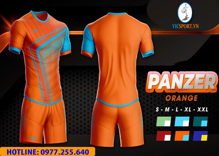 ÁO ĐÁ BANH PANZER MÀU CAM - Hình ảnh 3