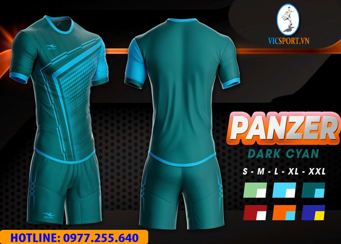 ÁO ĐÁ BANH PANZER MÀU XANH RÊU - Hình ảnh 3