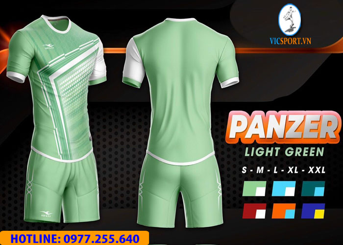 ÁO ĐÁ BANH PANZER MÀU XANH LÁ MẠ - Hình ảnh 3