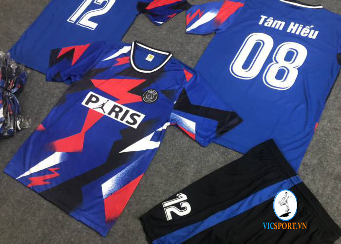 ÁO PSG XANH IN CHO KHÁCH - Hình ảnh 4