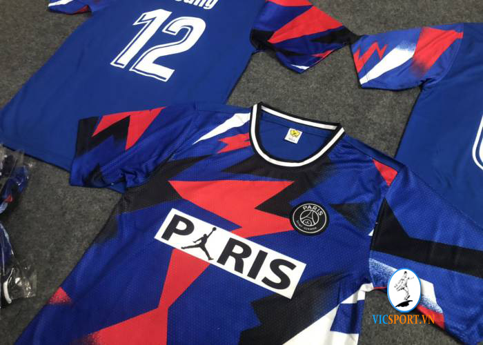 ÁO PSG XANH IN CHO KHÁCH - Hình ảnh 2