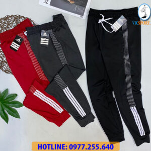 QUẦN JOGGER NỮ SỌC HÔNG