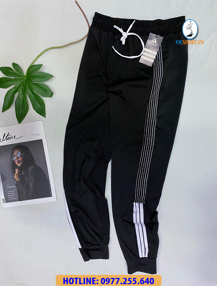 QUẦN JOGGER NỮ SỌC HÔNG - Hình ảnh 2