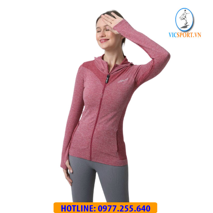 ÁO KHOÁC DỆT 11 CÓ TÚI MÀU HỒNG - Hình ảnh 4