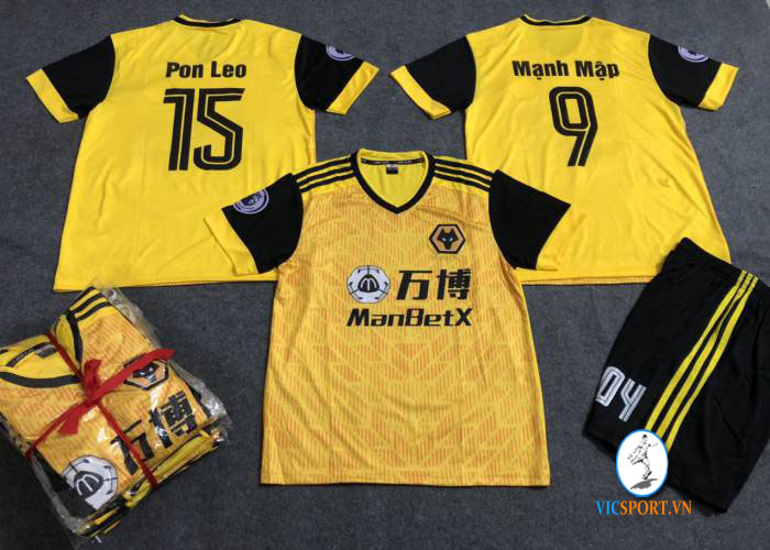 ÁO WOLVES HAMPTON VÀNG IN CHO KHÁCH - Hình ảnh 6