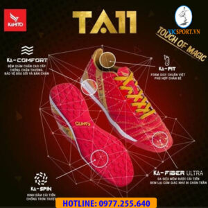 GIÀY ĐÁ BANH KAMITO TA11 TF MÀU ĐỎ