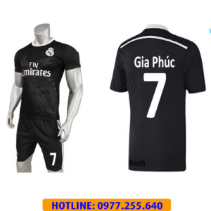 ÁO REAL MADRID ĐEN RỒNG IN CHO KHÁCH