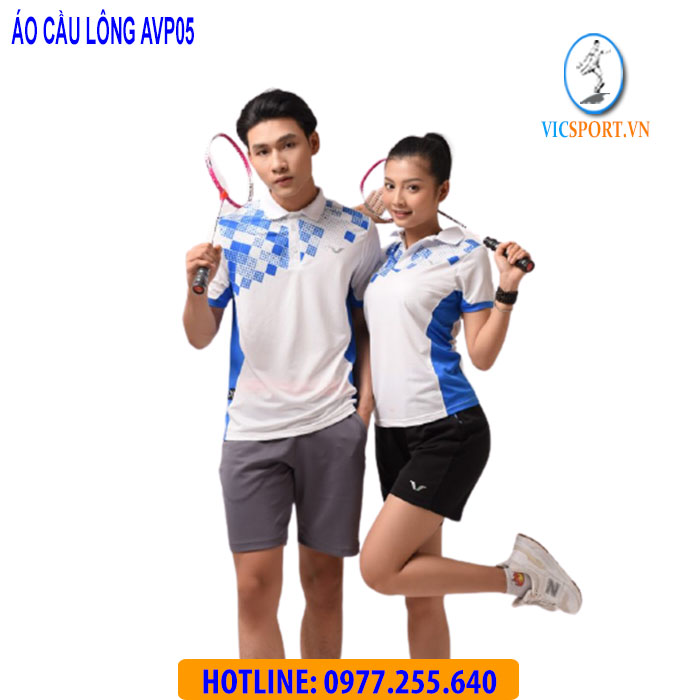 ÁO CẦU LÔNG NỮ AVP05 MÀU TRẮNG - Hình ảnh 3