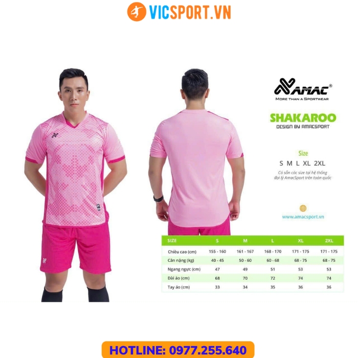 ÁO ĐÁ BANH SHAKAROO MÀU HỒNG - Hình ảnh 5