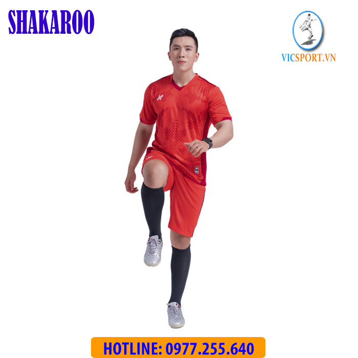 ÁO ĐÁ BANH SHAKAROO MÀU ĐỎ - Hình ảnh 2