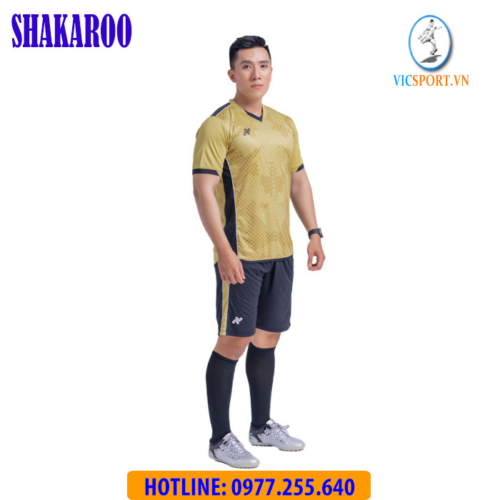 ÁO ĐÁ BANH SHAKAROO MÀU VÀNG ĐỒNG - Hình ảnh 2