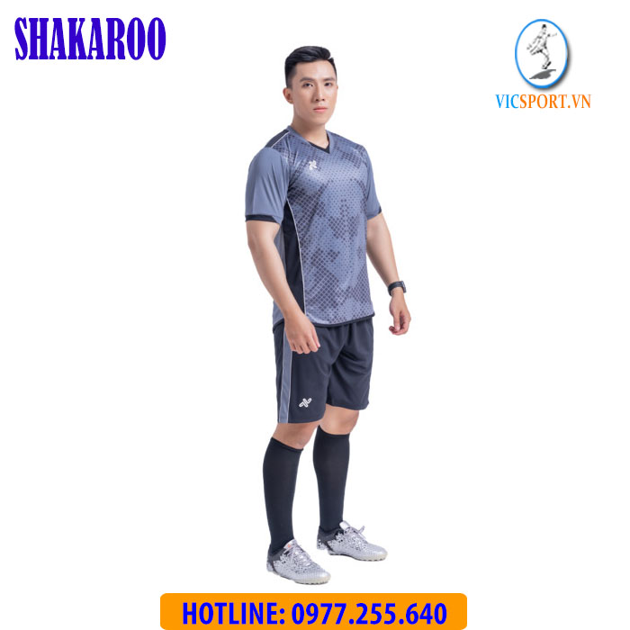 ÁO ĐÁ BANH SHAKAROO MÀU XÁM - Hình ảnh 4